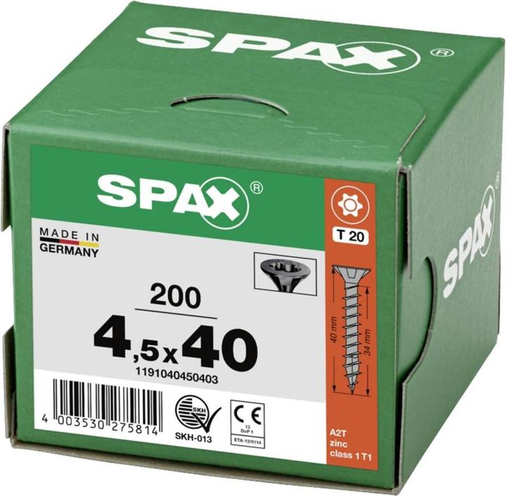 Immagine prodotto Spax Viti mordenti per pannelli truciolati (200 Viti per pezzo)