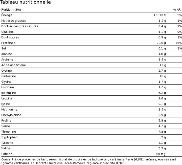 Nährwerte und Zutaten ESN Flexpresso (Kaffee, 1 Stk., 908 g)
