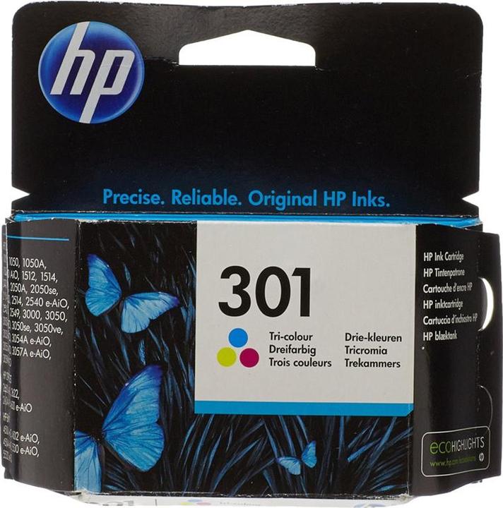 Actual product image HP 301 (M, Y, C)