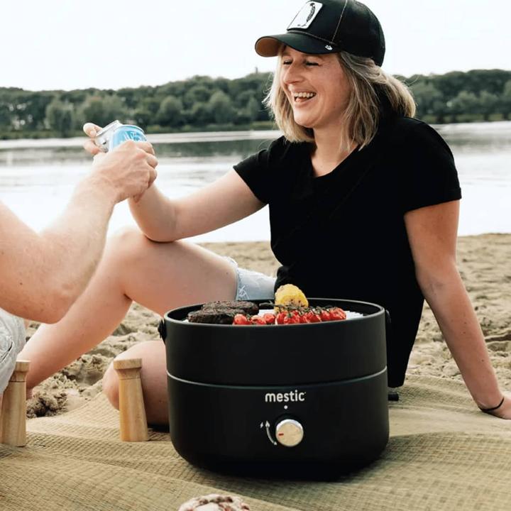 Produktbild Mestic MB-100 Mini Chef Barbecue - 31 cm - Automatische ontsteking