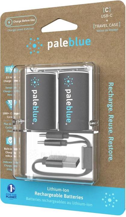 Actual product image Pale Blue Battery C (2 pcs., C, 2800 mAh)