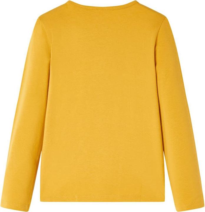 Image du produit VidaXL T-shirt manches longues enfant ocre foncé 116,Matériau : 95 (116)