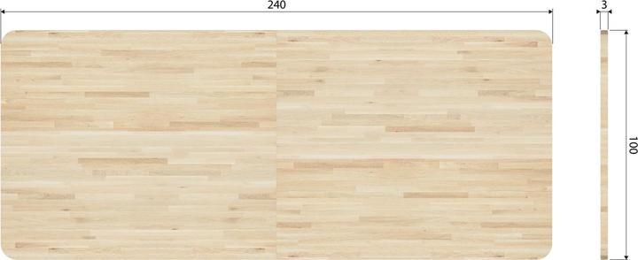Actual product image Woood Tablo (77 x 240 x 100 cm)