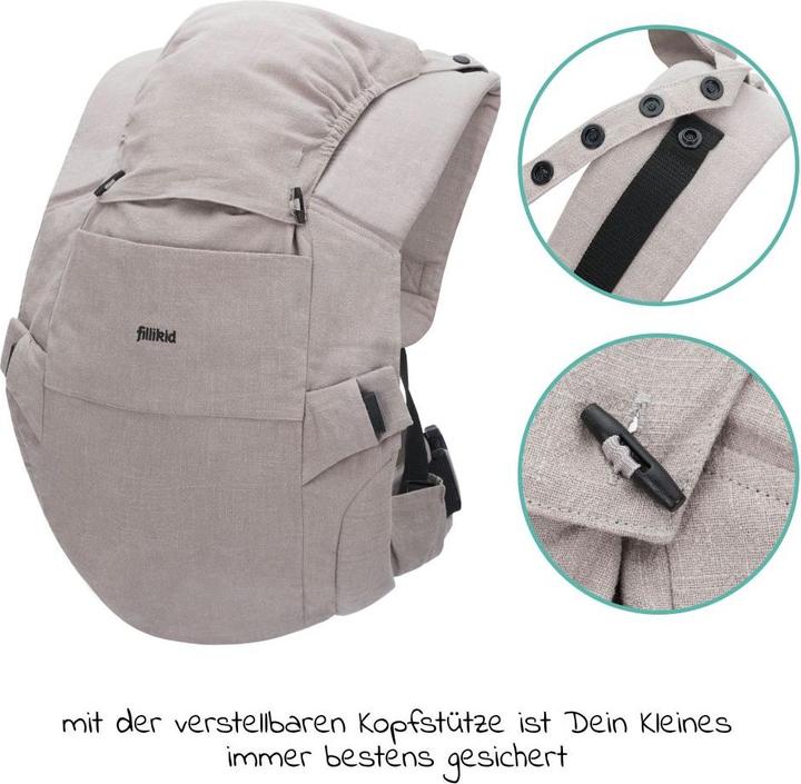Actual product image Fillikid Baby carriers & slings Baby carrier Natural from 3.5 -20 kg