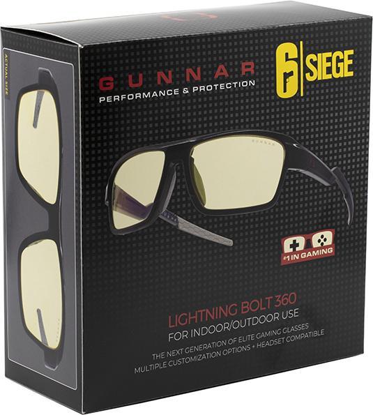 Actual product image Gunnar Lightning Bolt 360 Gaming Goggles - 6-Win Edition