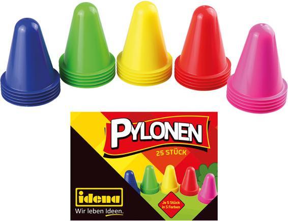 Actual product image Idena Pylons 8x7cm 5 colours 25er