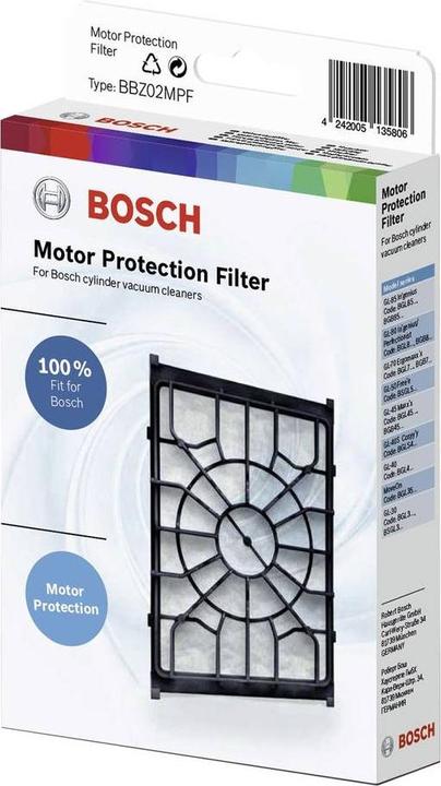 Actual product image Bosch Hausgeräte Motor protection filter