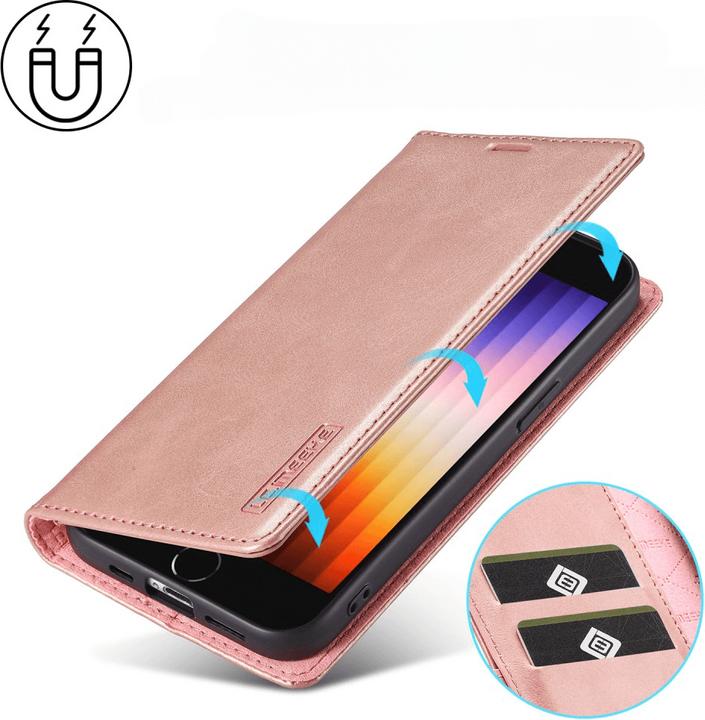Image du produit LC.Imeeke iPhone 16e - Flip Case Vintage (Apple iPhone 16e)