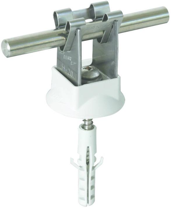 Image du produit Dehn Söhne Porte-câbles NIRO 207 109 p. Rd 8mm H 20mm Support de câble pour paratonnerre 4013364085800