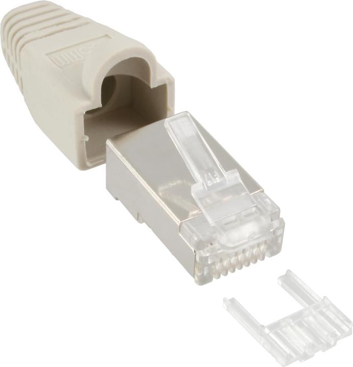 Produktbild InLine Crimpstecker RJ45 geschirmt (Netzwerkkabel Stecker)