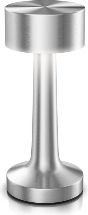 Produktbild Bearware LED Tischleuchte, dimmbar, kabellos, Akku, Touch, Nachttischlampe, Schreibtischlampe, Edelstahl