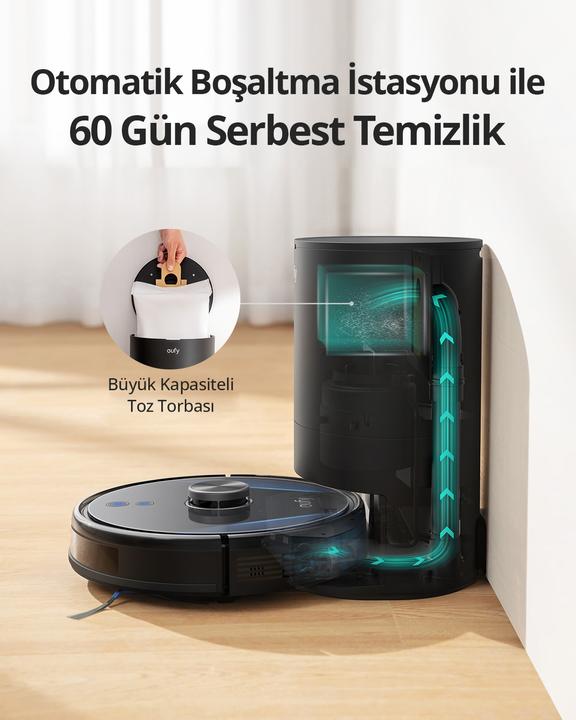 Produktbild eufy L35+ Saug-und Wischroboter Schwarz (Saugwischroboter)
