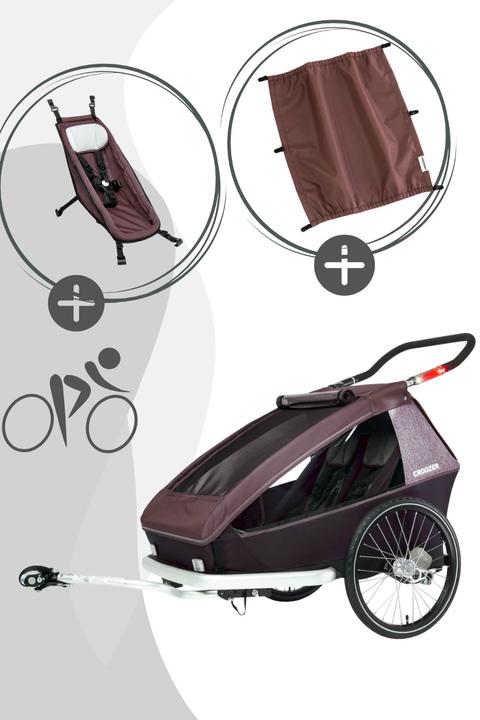Produktbild Croozer Kid Vaaya 2 Baby Bundle - Farbe: Blossom Red
