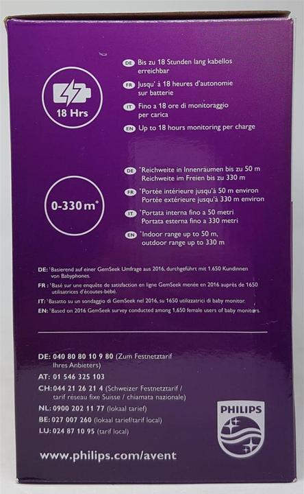 Produktbild Philips Avent Audio Advanced (Babyphone Audio, 330 m)