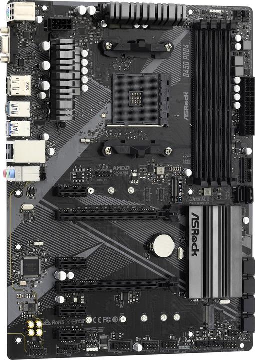 Produktbild AsRock B450M Pro4 R2.0 (AM4, AMD B450, mATX)