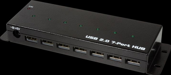 Immagine prodotto LogiLink Hub USB 2.0, 7 porte, versione industriale (USB-A, 7 Porti)
