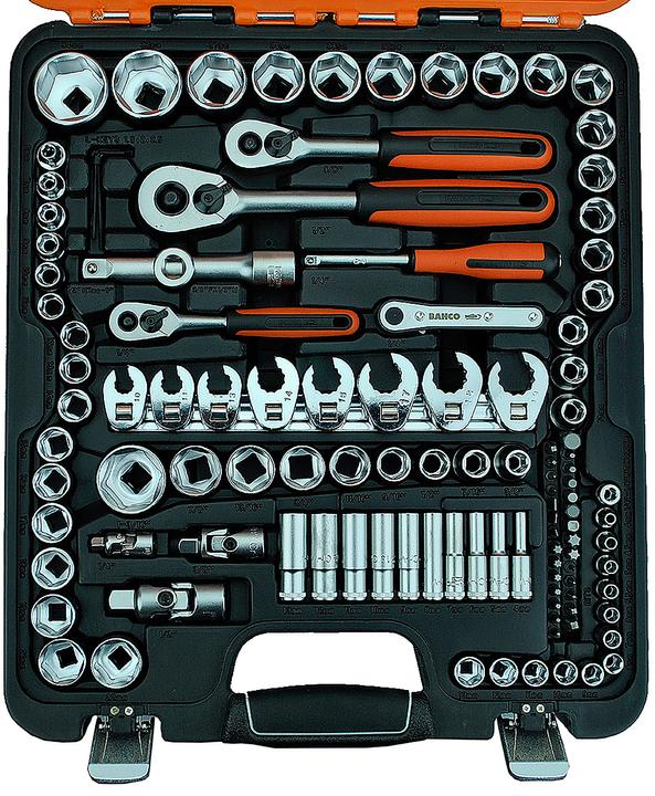 Produktbild Bahco Steckschlüssel-Satz (32 mm, 19 mm, 6 mm, 12 mm, 24 mm, 14 mm, 9/16", 22 mm, 5.5 mm, 16 mm, 23 mm, 34 mm, 10 mm, 21 mm, 18 mm, 1 3/16", 27 mm, 7 mm, 17 mm, 11 mm, 5 mm, 15 mm, 3/8", 8 mm, 9 mm, 7/8", 4.5 mm, 13/16", 3/4", 1/2", 11/16", 7/16", 13 mm, 4 mm)