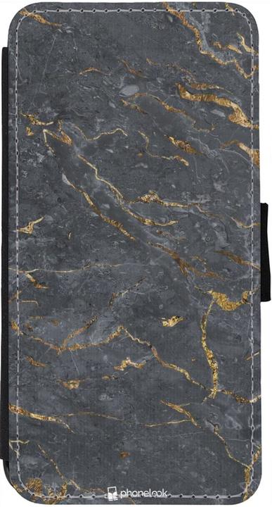 Image du produit PhoneLook Coque Wallet noir Grey Gold Marble (Realme 12 Pro+, Apple iPhone 12)