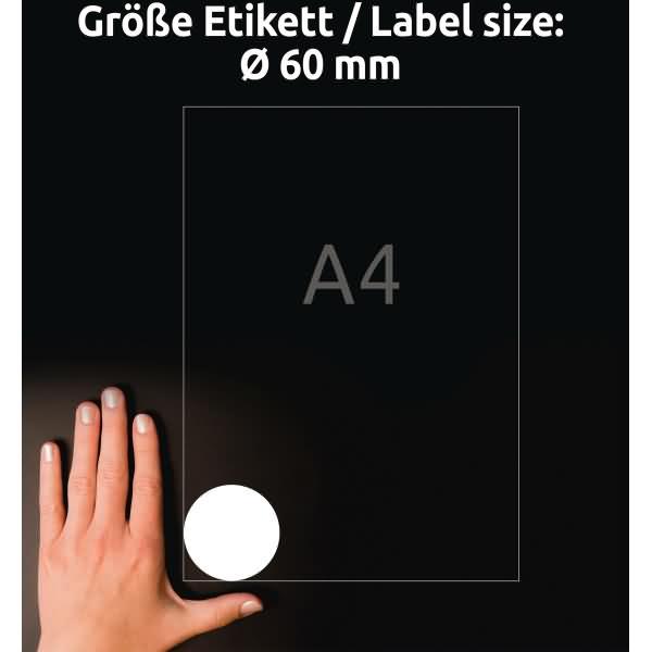 Actual product image Avery Round labels, removable