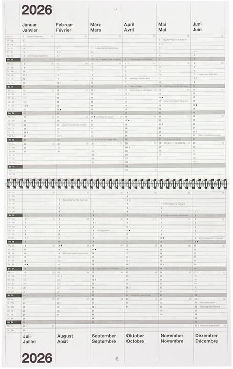 Image du produit Biella Calendrier décennal (30 x 24 cm, Couverture rigide, Français, Allemand)