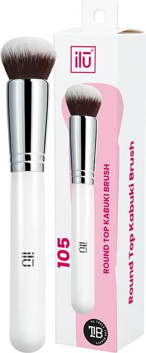 Tools for Beauty T4B 100 serie ILU Kabuki Flachpinsel Makeup Weiss Schminkpinsel Gesicht (105)