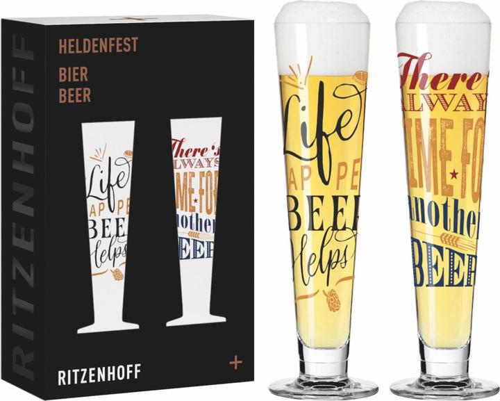 Produktbild Ritzenhoff Heldenfest Bierglas 2er Set F25 (0.39 l, 2 x)
