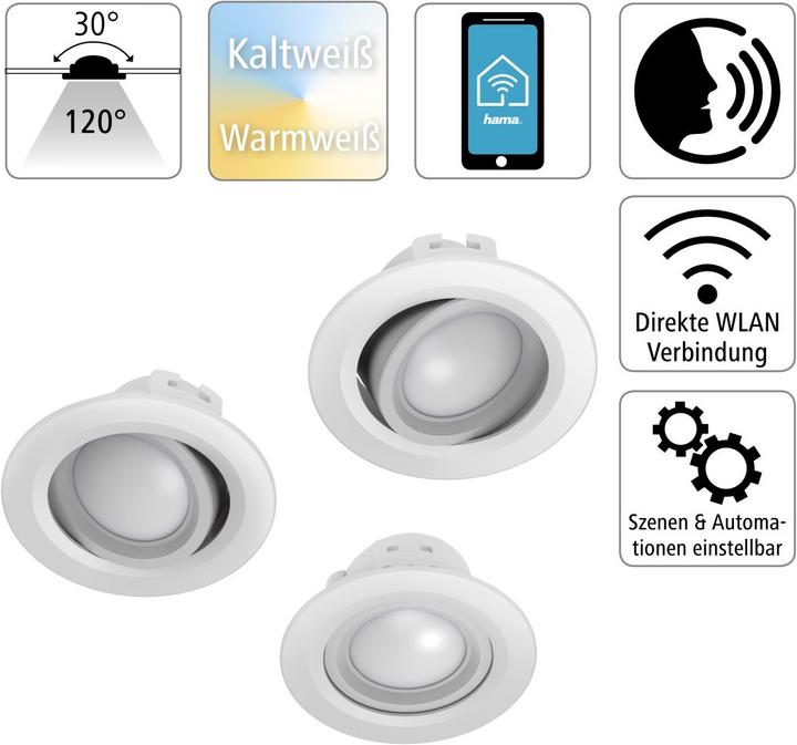 Produktbild Hama LED-Einbauspot (350 lm, G)