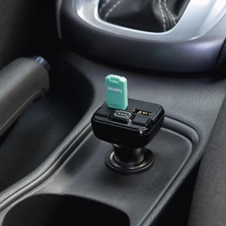 Actual product image Hama FM transmitter with AUX-IN + USB-IN