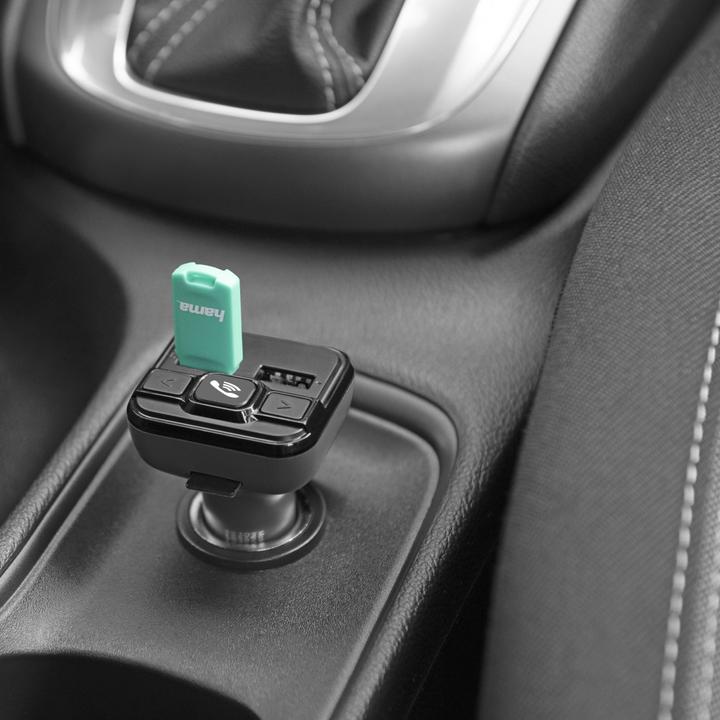 Actual product image Hama FM transmitter with Bluetooth® and hands-free function