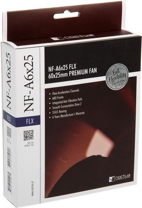 Produktbild Noctua Lüfter NF-A6x25 FLX (60 mm, 1 x)