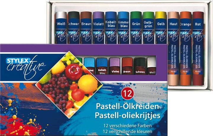 Produktbild Stylex Ölkreiden Pastell 12er Set (Mehrfarbig)