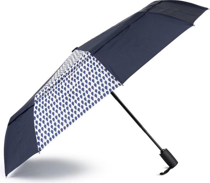 Roka London Regenschirm Waterloo Denim Rain / Midnight Recycled Nylon