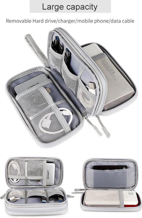 Actual product image Only-Bags.Store Cable bag, electronic bag, organiser for electronic accessories, portable cable organiser