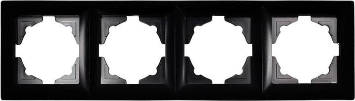 Actual product image Gunsan Visage 4-socket frame for 4 sockets Switch Dimmer Black