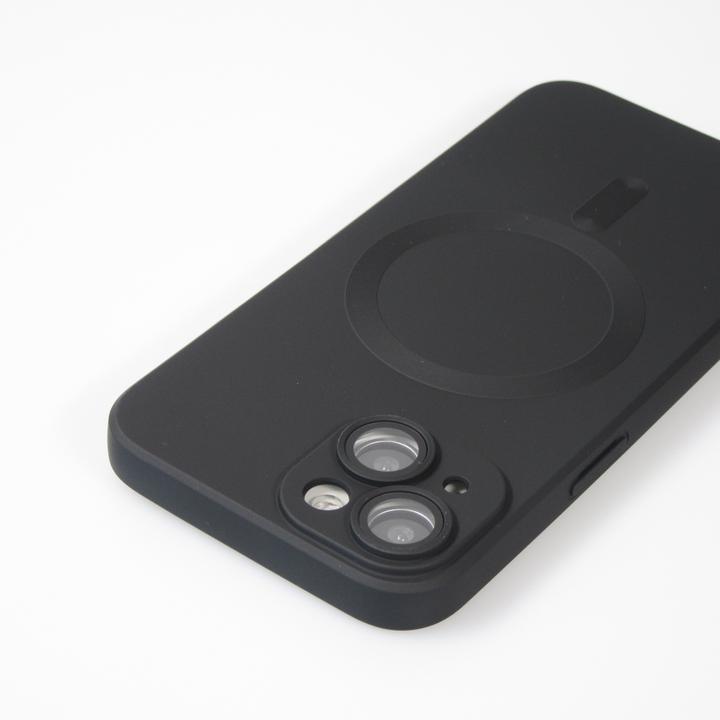 Produktbild PhoneLook Hülle Gummi weich mit Kameraschutzglas MagSafe (Apple iPhone 15 Plus)