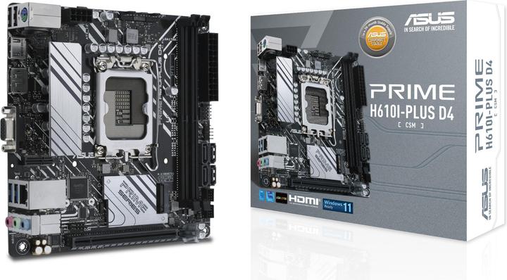 Produktbild ASUS MB Prime H610I-Plus (LGA 1700, Intel H610, Mini-ITX)
