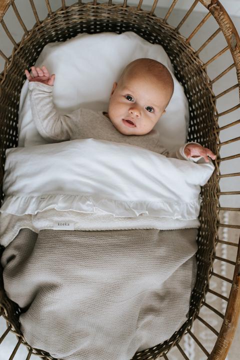 Actual product image Koeka Bassinet sheet Ruffle (80 x 100 cm)