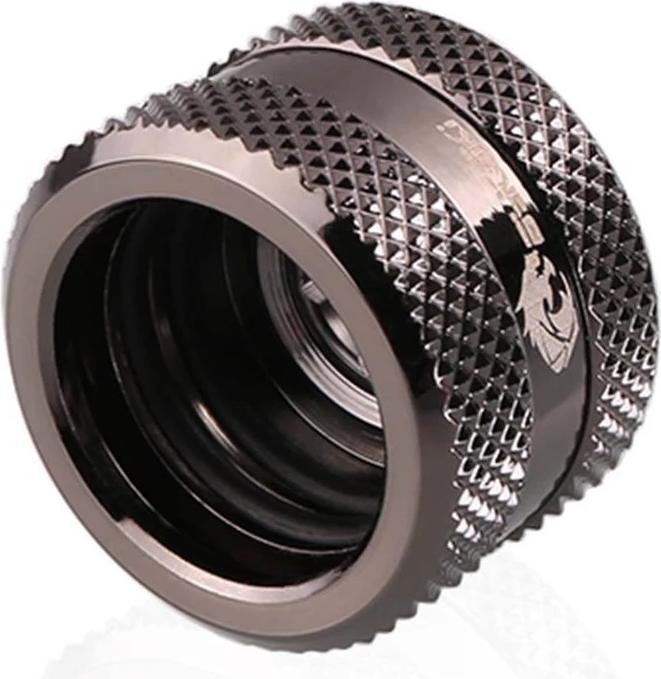 Actual product image Bykski B-HTJV2-L16-BN HardTube 16mm Bolt-On V2 - Black Nickel