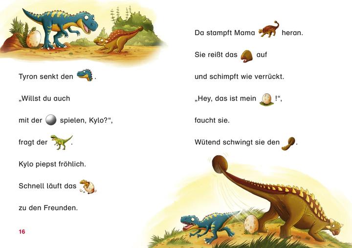 Immagine prodotto Duden Leseprofi – Mit Bildern lesen lernen: Zwei Dinos wollen nach Hause, Erstes Lesen (Tedesco, Pascal Nöldner, THiLO, 2019)