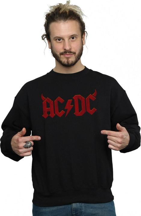Produktbild AC/DC Horns Logo Baumwolle Sweatshirt (S)