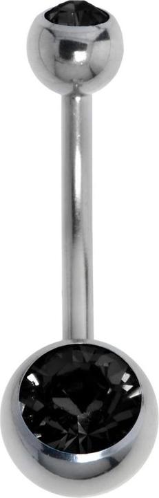 Actual product image Bijouteria Bellypiercing (Titanium, Crystal)