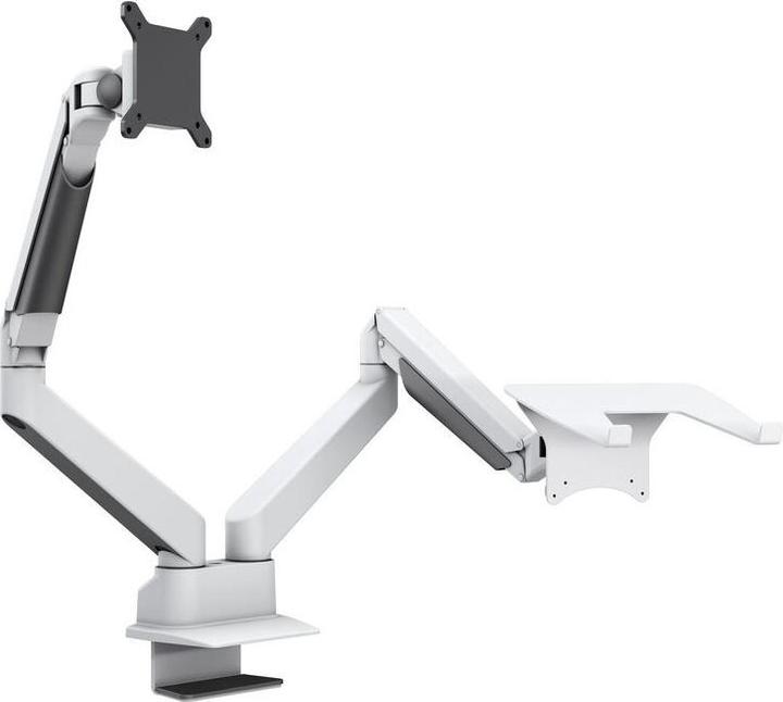 Image du produit Multibrackets Support d'écran Duo 32", alu, blanc, pivotant à 90 (Tables, 32")