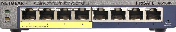 Image du produit Netgear Gs108pe-300eus (8 ports)