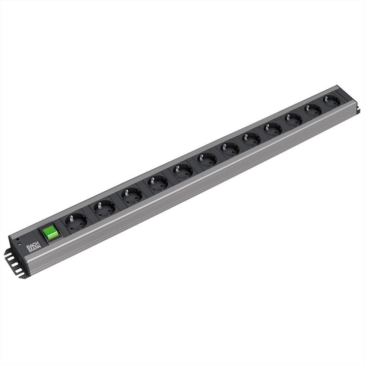 Produktbild Bachmann Verlängerungsschnur (12 x, CEE 7/3, 2 m)