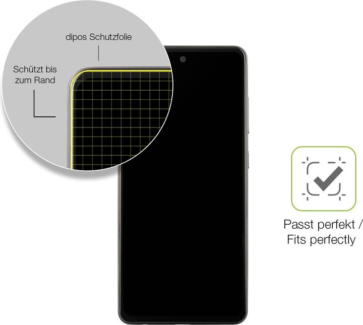 Actual product image Dipos Full Cover Screen Protector Matte (1 Piece, Samsung Galaxy A52s 5G)