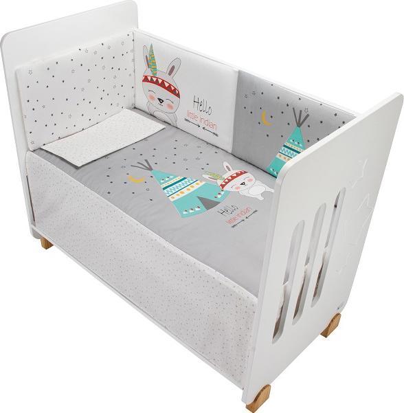 Immagine prodotto Interbaby SET 3 PEZZI. PER LETTINO 60X120: TRAPUNTA+NIDO+CUSCINO- MAGLIA - GRIGIO (60 x 120 cm)