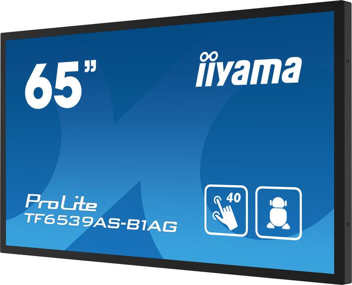 Produktbild iiyama 163,9cm (64,5") TF6539AS-B1AG 16:9 M-Touch 2xHDMI+DP (3840 x 2160 Pixel, 64.50")
