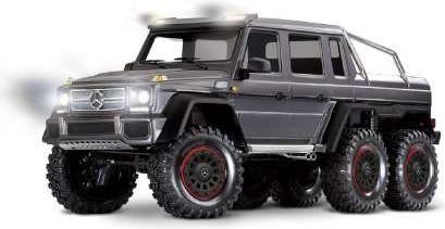 Immagine prodotto Traxxas CRAWLER TRX-6 1:10 6WD EP RTR MERCEDES G63 AMG 6x6 - SILVER SENZA caricatore e SENZA batteria (RTR pronto all'uso)