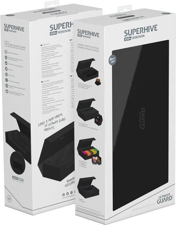 Actual product image Ultimate Guard Card Box XenoSkin Superhive 550+ Black