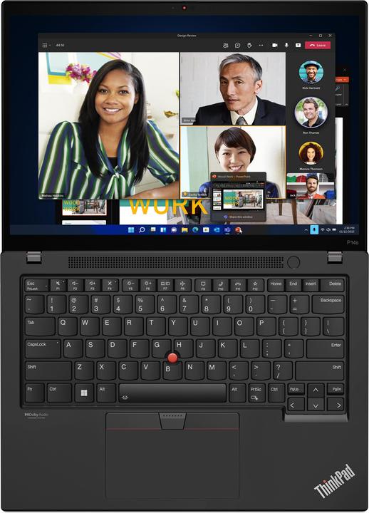 Actual product image Lenovo ThinkPad P14s Gen 4 (14", Intel Core i7-1370P, 32 GB, 1000 GB, DE)
